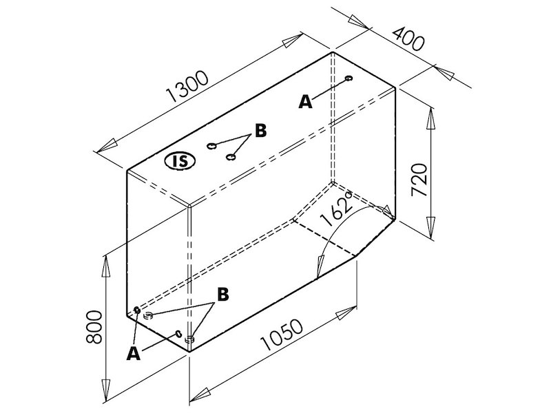Serbatoio rigido per acqua potabile di grande capacità