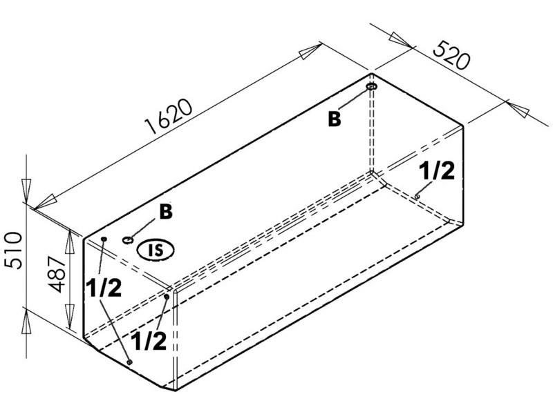 Serbatoio rigido per acqua potabile di grande capacità