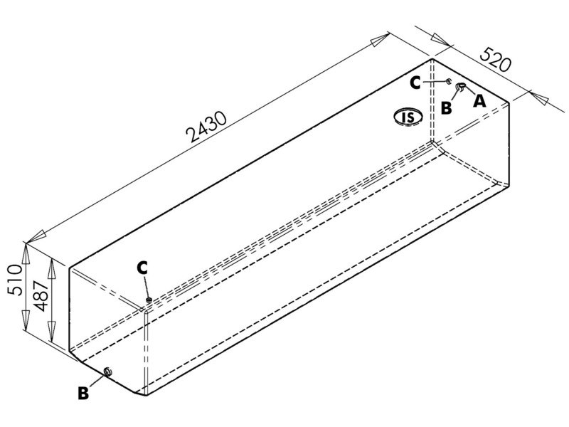 Serbatoio rigido per acqua potabile di grande capacità