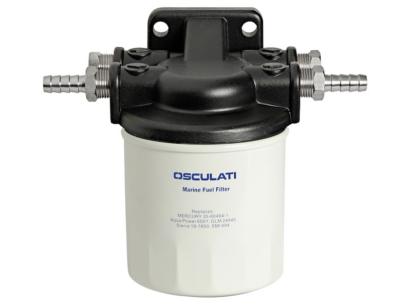 Filtro benzina/diesel con cartuccia a perdere da 10 micron