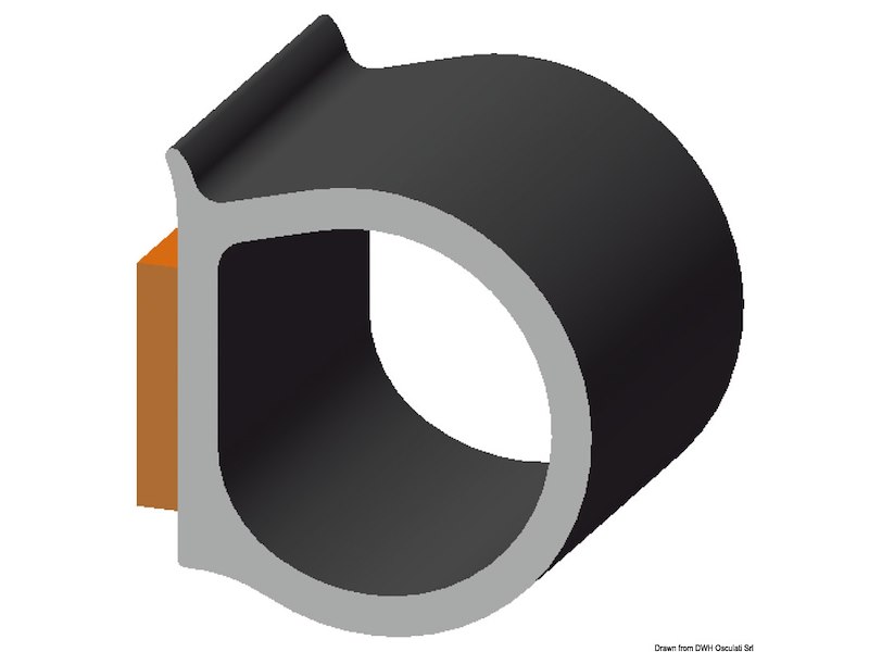 Profilo autoadesivo 11,4 x 10,3 mm 