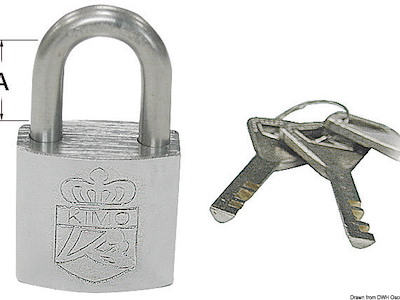 Kit 4 lucchetti inox 20x30 mm 