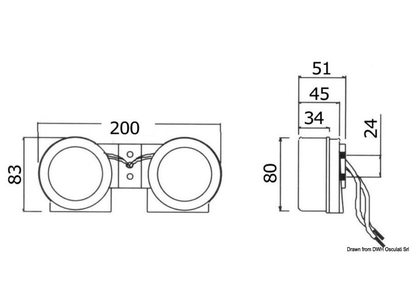 Tromba inox doppia compatta 