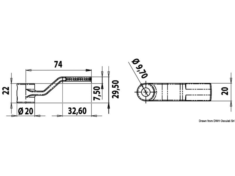 Camma/leva di ricambio per alzapagliolo