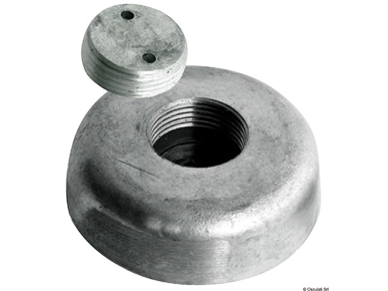 Anodo con fissaggio a scomparsa