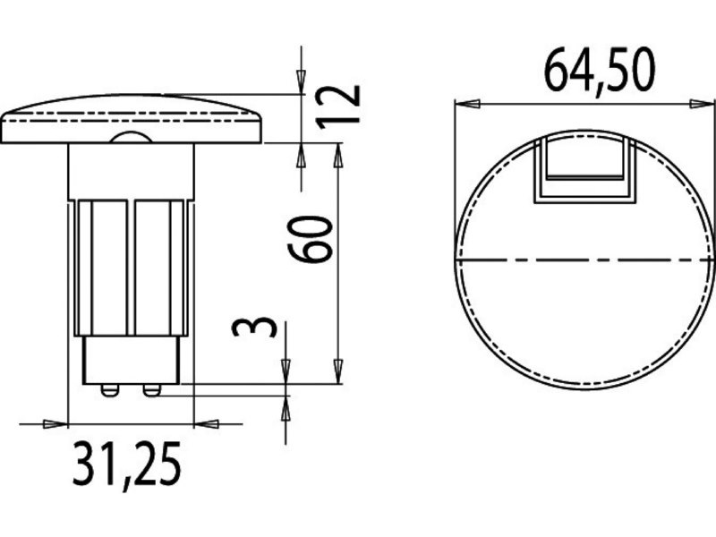 Basetta 63*64*31 mm per 13.440.03 