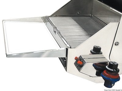 Vassoio amovibile per barbeque 