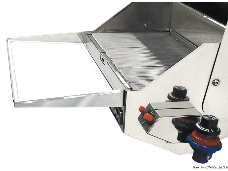 Vassoio amovibile per barbeque 