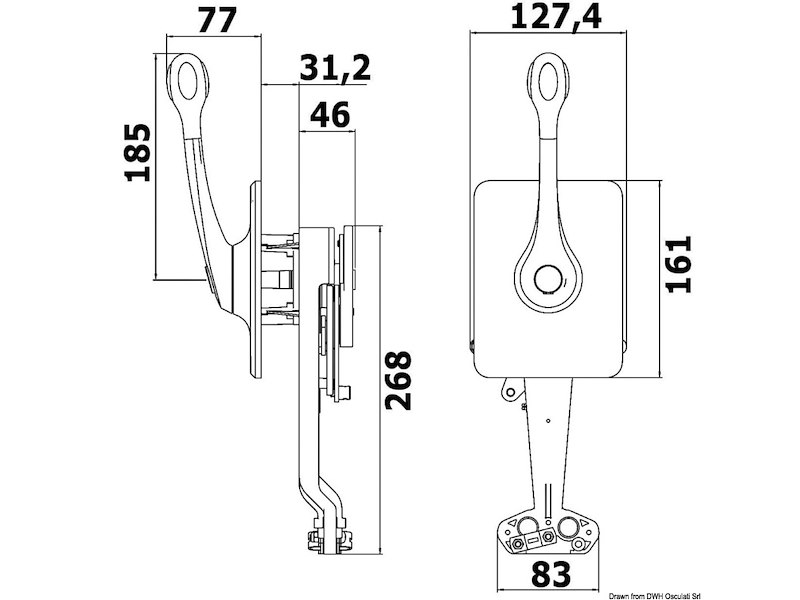 Comando monoleva B400 meccanica 