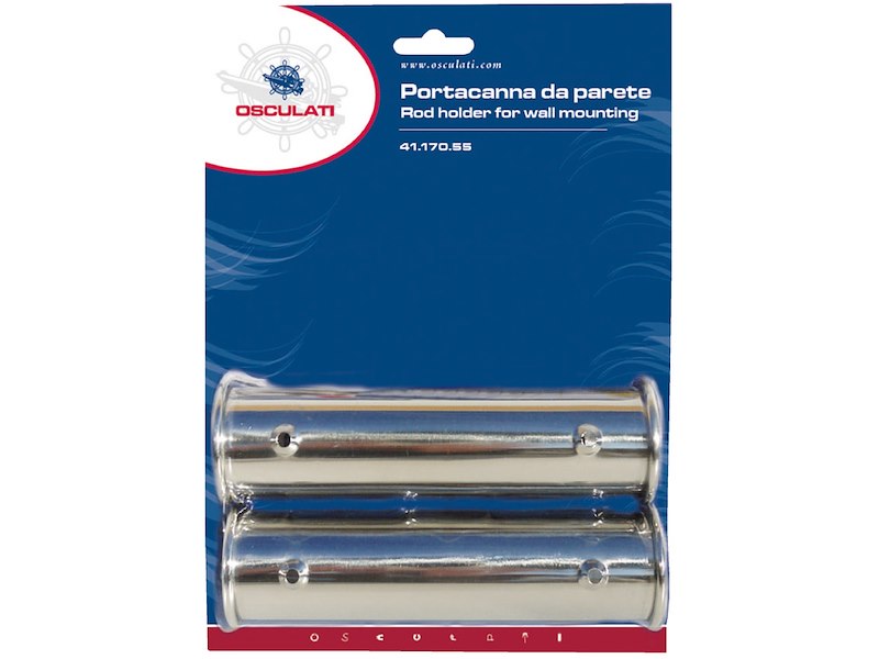 Coppia portacanne da parete AISI 316 