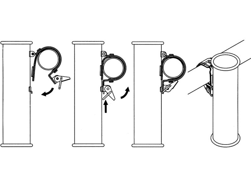 Portacanne da pulpito AISI 316 