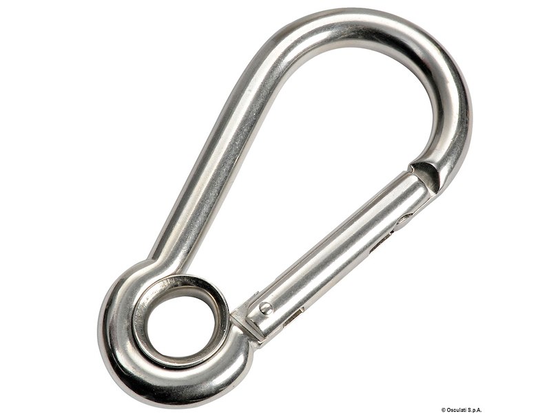 Moschettone in acciaio inox AISI 316