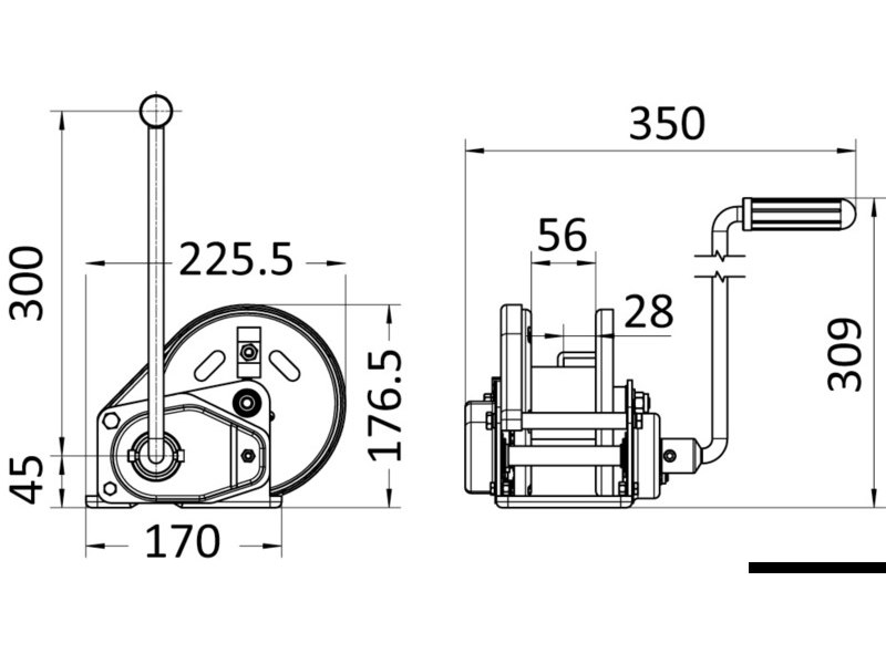 Arganello ROCK con freno automatico "Auto brake"