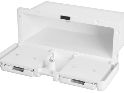 Vano portaoggetti con portabicchieri 