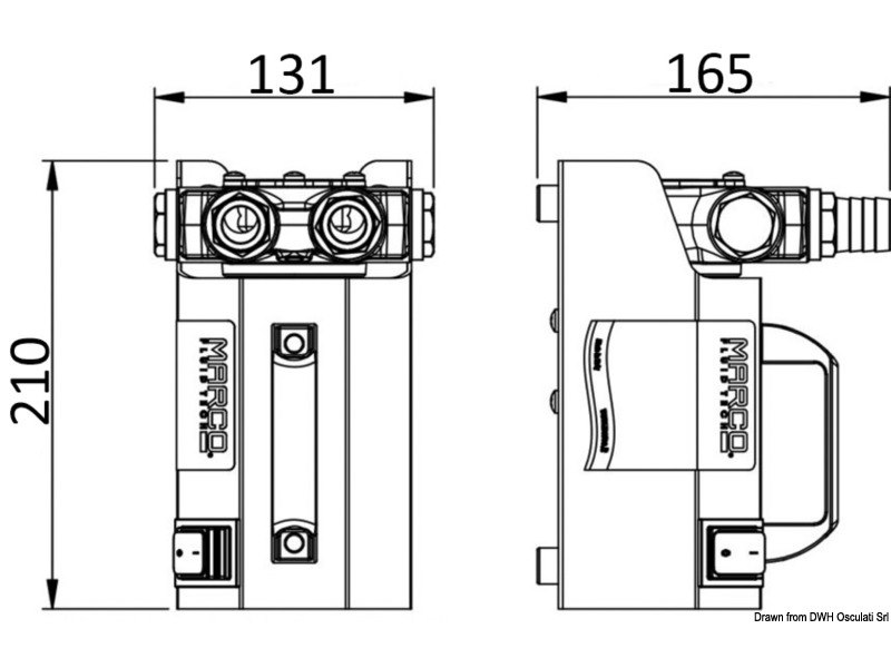 Elettropompa autoadescante MARCO per travaso gasolio