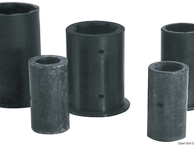 Boccola per linee d'asse completamente in gomma; versione esterno/interno in millimetri