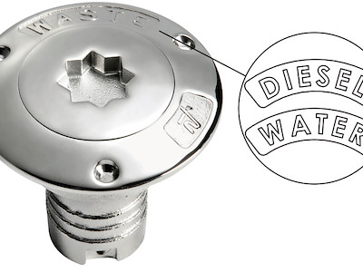 Tappo rifornimento tipo "Francia" in Acciaio Inox AISI 316 lucidato a specchio