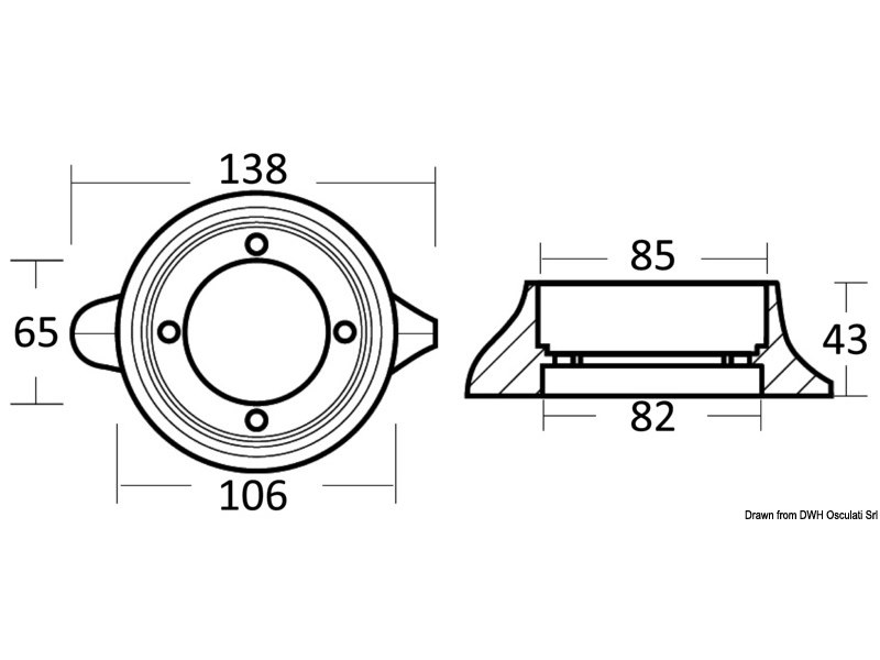 Anodo a collare per Sail Drive