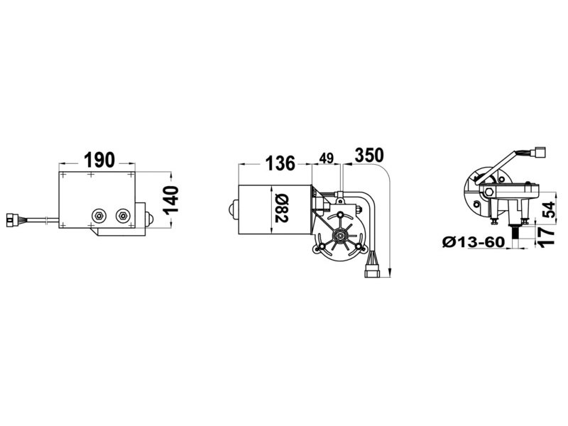 Tergicristallo professionale 24 V 100 W 