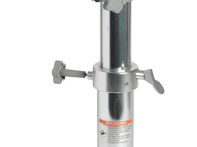 Supporto sedile con slitta girevole lucidato a specchio