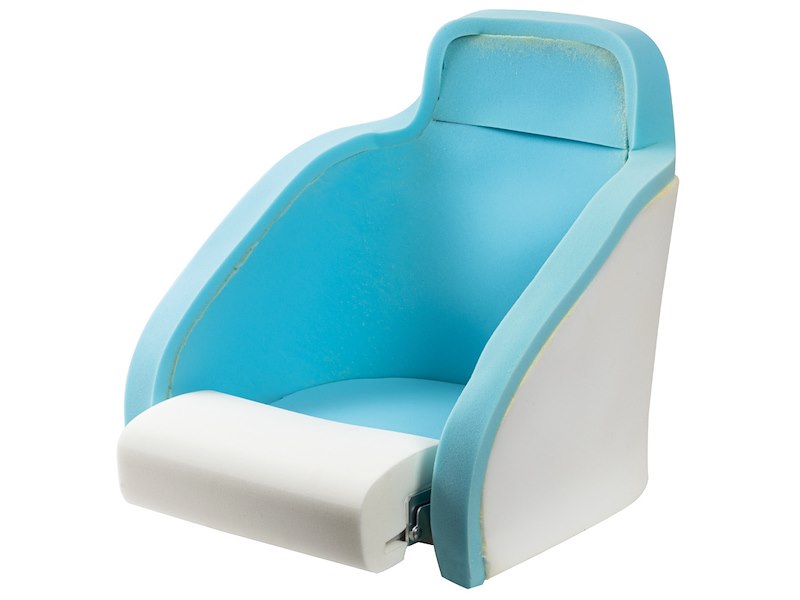 Sedile anatomico imbottito con flip up H54