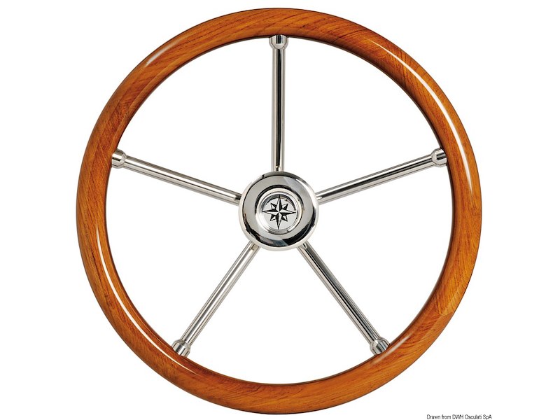 Volante con corona in teak
