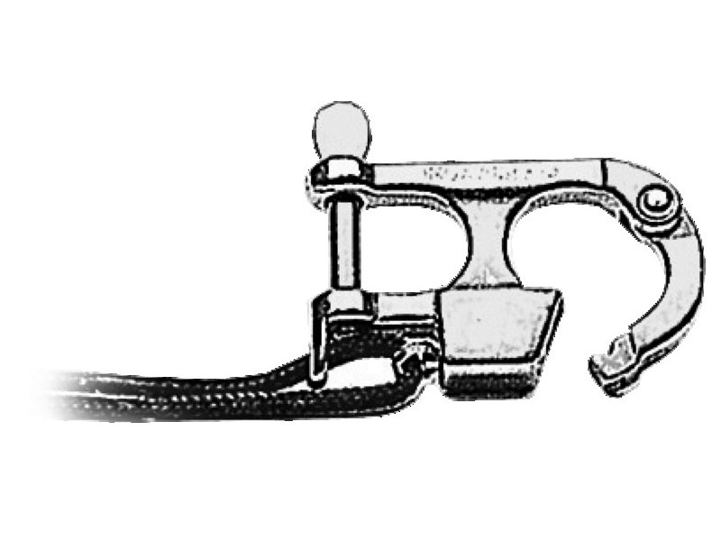 Moschettone per sci nautico, conforme norme Ri.Na con dichiarazione 165/06/DIP del 18/04/1988