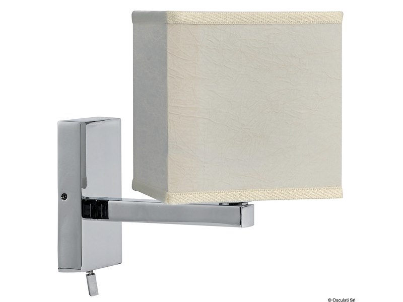 Applique snodata ottone cromato 