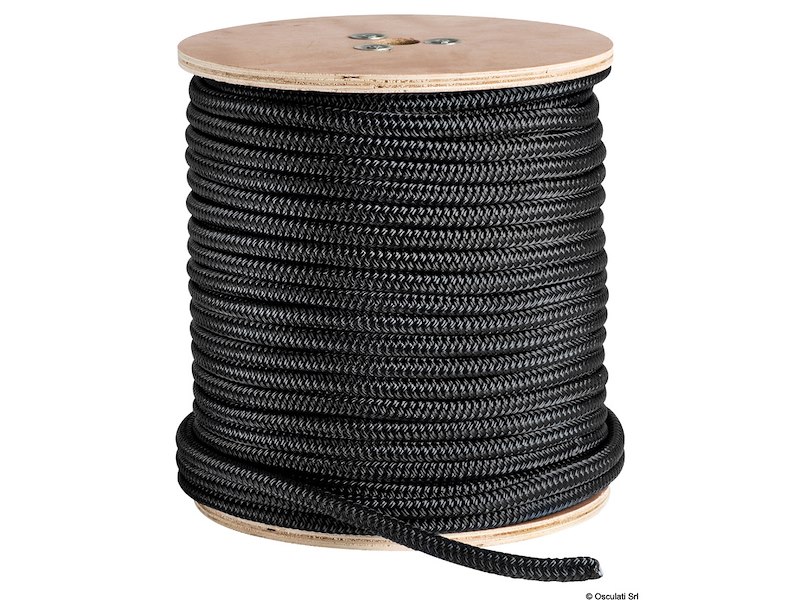 Doppia treccia, 16 fusi da Ø mm 5 a 16, 24 fusi da Ø mm 18 a 24, in morbido poliestere ad alta tenacità
