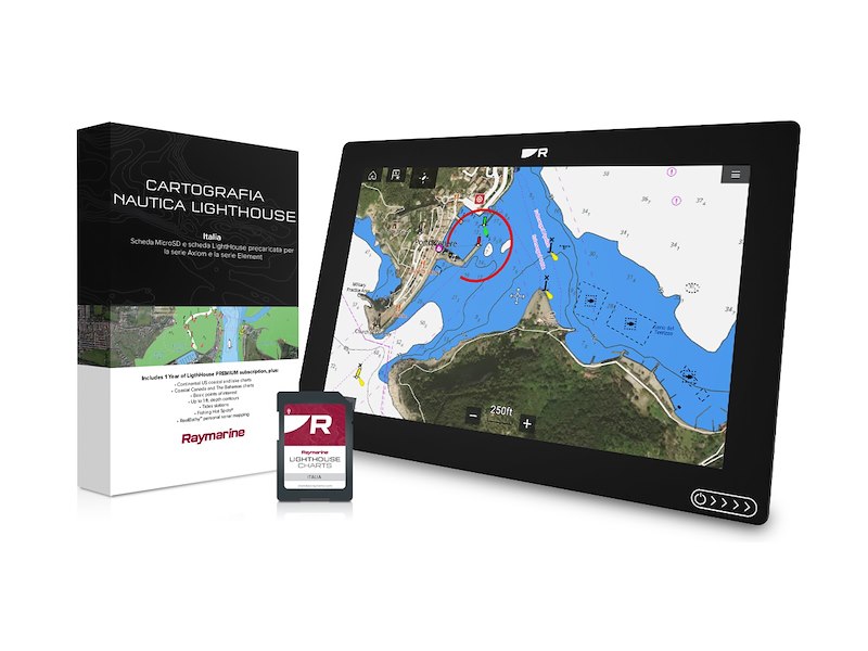 CARTOGRAFIA RAYMARINE LIGHTHOUSE CHARTS