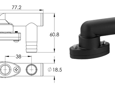 Trappola per sfiato Ø 16 mm 