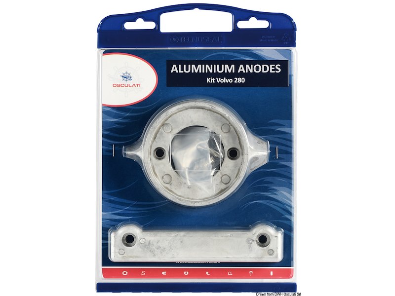 Kit anodi per motori Volvo, intercambiabili con gli originali