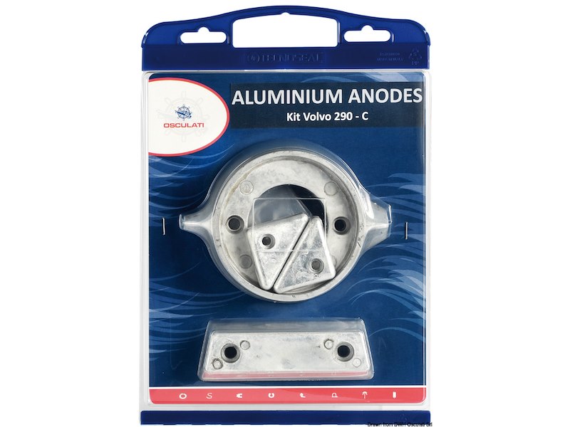 Kit anodi per motori Volvo, intercambiabili con gli originali
