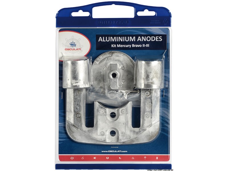 Kit anodi per Mercruiser, intercambiabili con gli originali