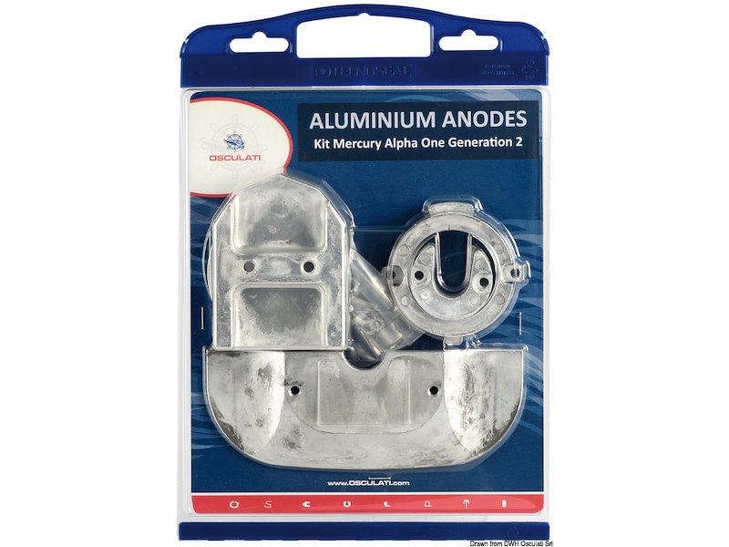 Kit anodi per Mercruiser, intercambiabili con gli originali