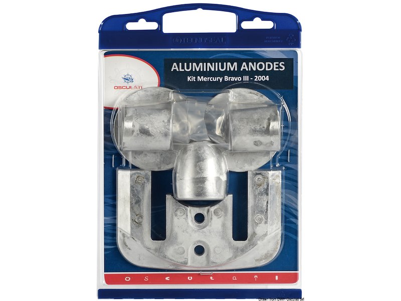 Kit anodi per Mercruiser, intercambiabili con gli originali