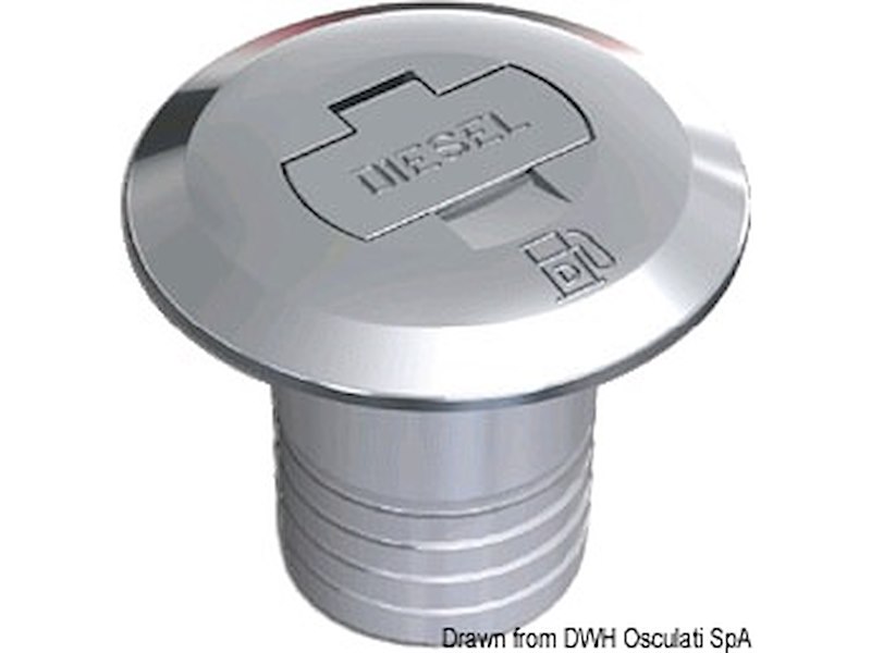 Tappo in ottone cromato con chiave