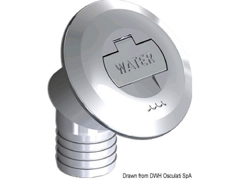 Tappo in ottone cromato con chiave