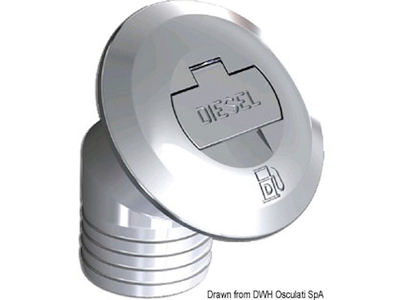 Tappo in ottone cromato con chiave