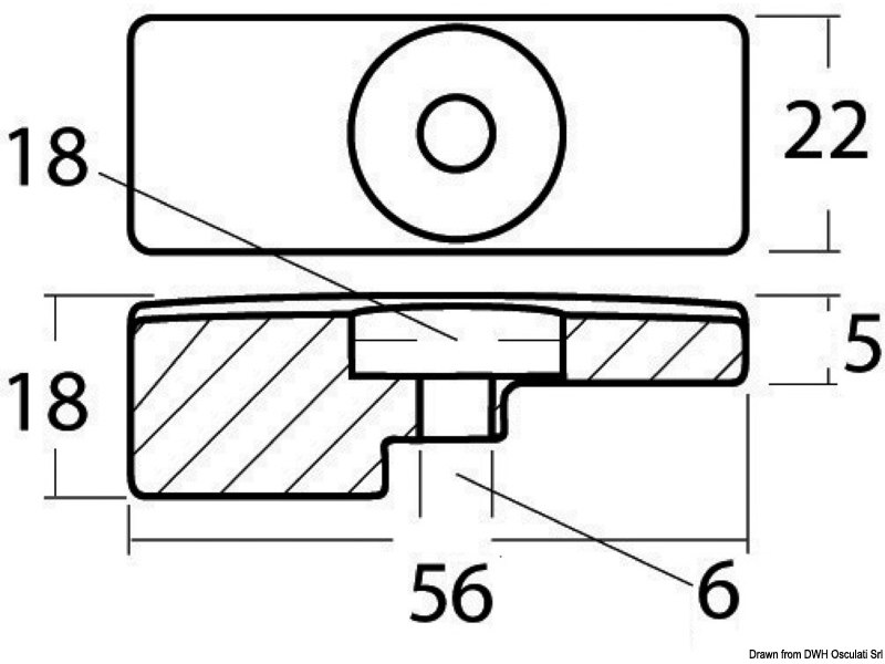 Piastrina piede 60/140 HP 4 tempi 2002-2006