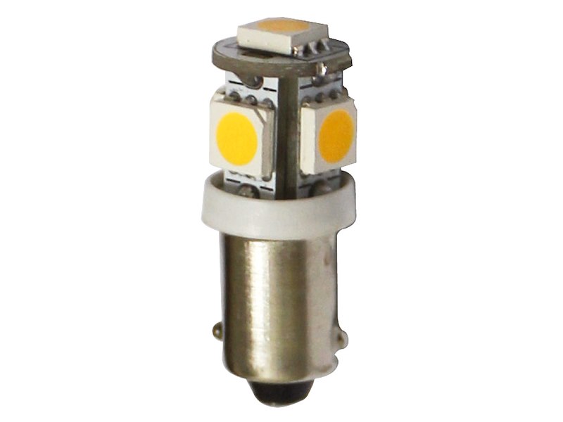 Lampadina LED per fanali, luci cortesia e luci di via zoccolo BA9S