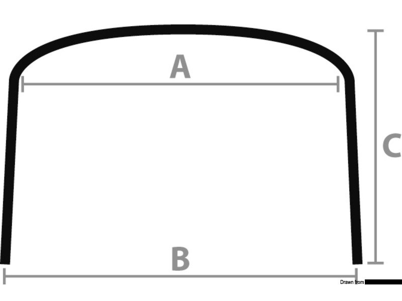 Capottina BIMINI DEPTH 4 archi alto