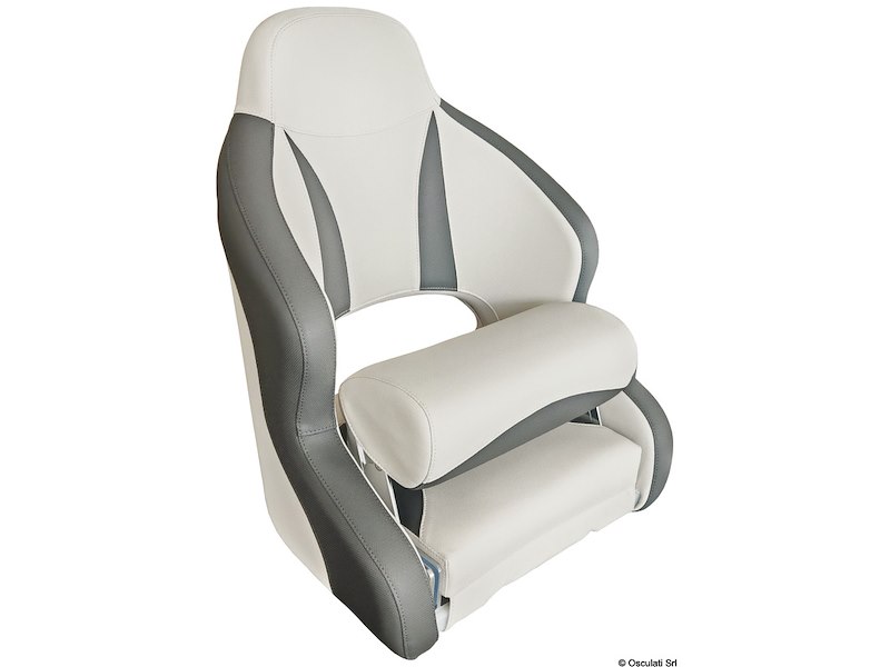 Sedile anatomico imbottito con flip up H52