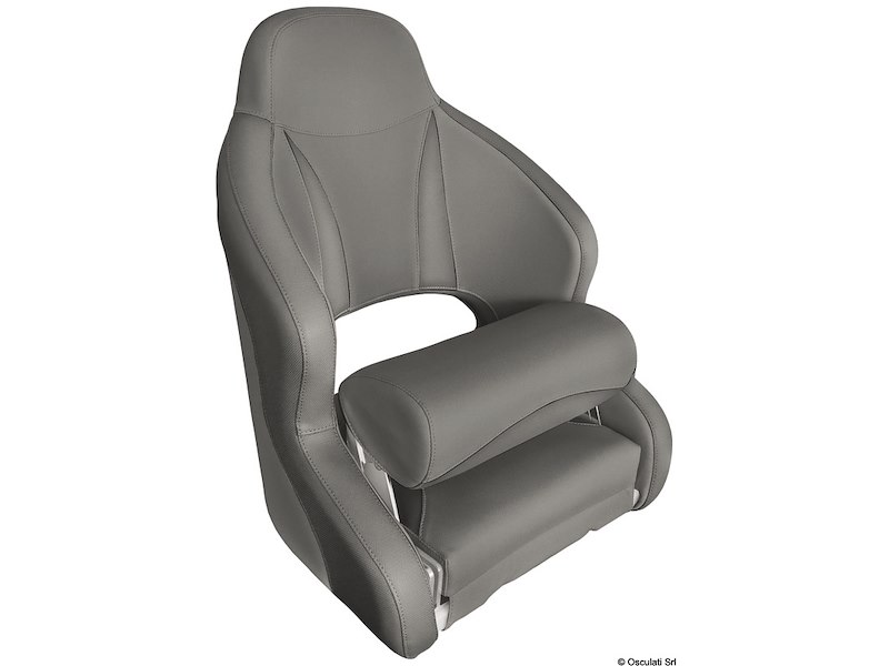 Sedile anatomico imbottito con flip up H52