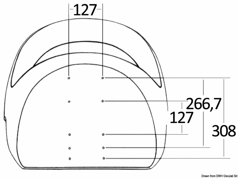 Sedile ribaltabile Attwood Centric II ergonomico 