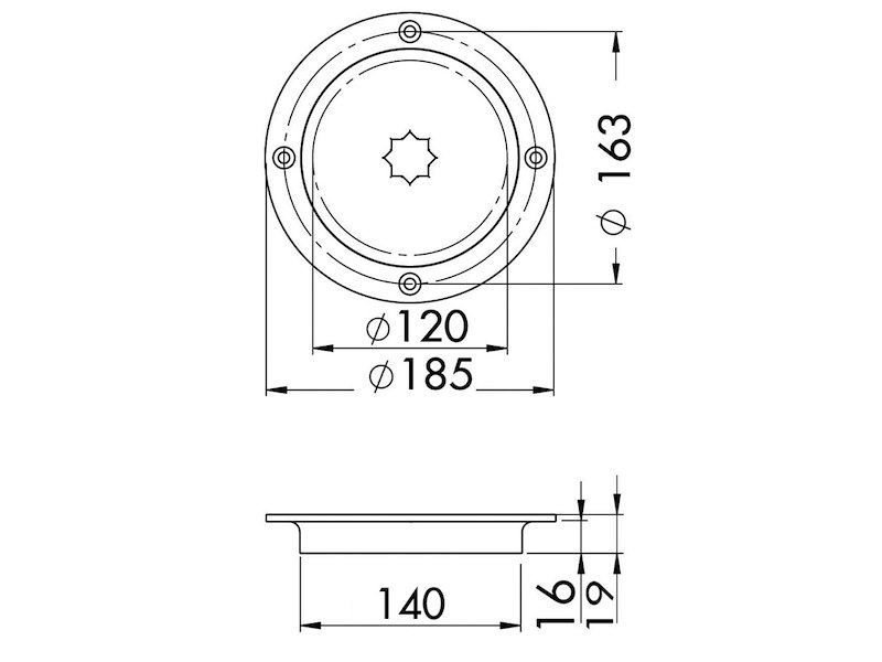 Botola di ispezione stagna con apertura rapida