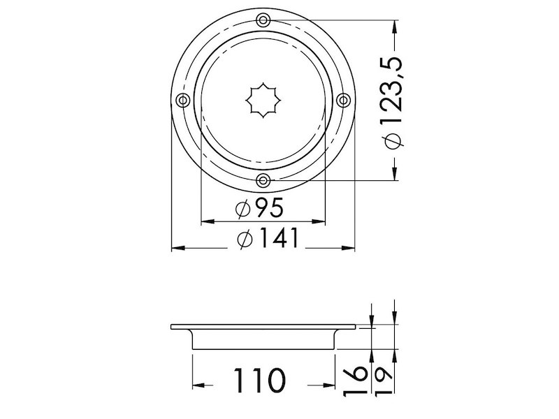 Botola di ispezione stagna con apertura rapida