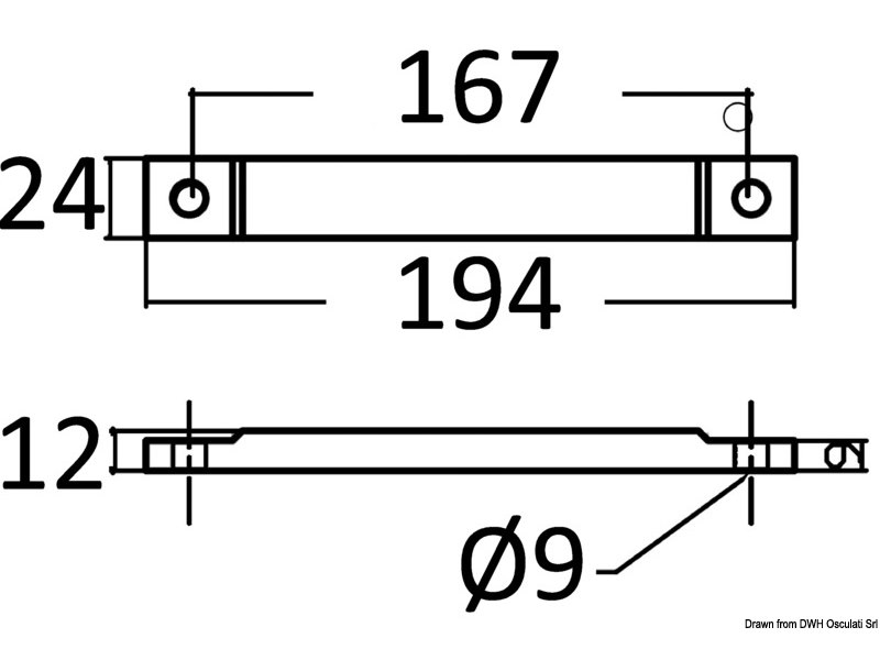 Barra per Verado  V10 350-400 HP