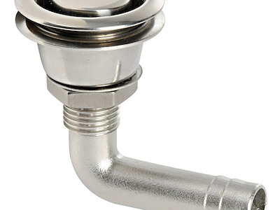Sfiato inox 90° incassato 