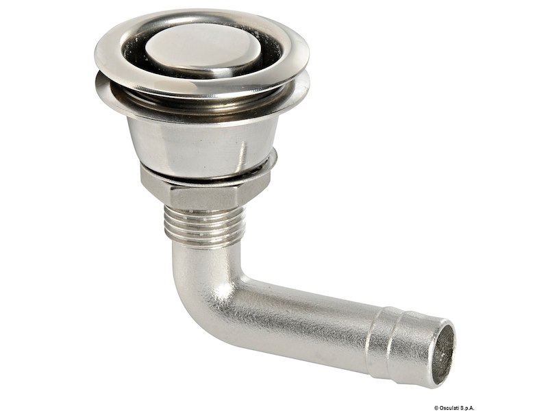 Sfiato inox 90° incassato 